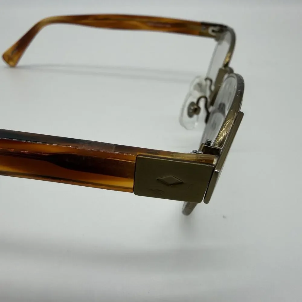 Seraphin Penn 8518 Eyeglasses 51-17-140 Brown Gold Handmade Japan Frames Only